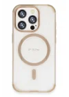 Mey İthalat®   iPhone 15 Pro Hilton Magsafe Kapak - Gold