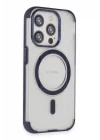 Mey İthalat®   iPhone 15 Pro Hilton Magsafe Kapak - Lacivert