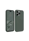 Mey İthalat®  iPhone 15 Pro Kılıf First Silikon - Koyu Yeşil
