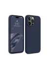 Mey İthalat®  iPhone 15 Pro Kılıf First Silikon - Lacivert
