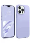 Mey İthalat®  iPhone 15 Pro Kılıf First Silikon - Lila