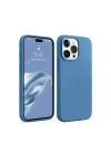 Mey İthalat®  iPhone 15 Pro Kılıf First Silikon - Mavi