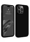 Mey İthalat®  iPhone 15 Pro Kılıf First Silikon - Siyah