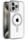 Mey İthalat®   iPhone 15 Pro Kılıf Kronos Magsafe Kapak - Titanyum Gri