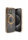 Mey İthalat®  iPhone 15 Pro Kılıf Kross Magneticsafe Kapak - Gold