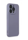 Mey İthalat®   iPhone 15 Pro Kılıf Nano içi Kadife Silikon - Lila