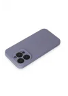 Mey İthalat®   iPhone 15 Pro Kılıf Nano içi Kadife Silikon - Lila