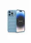 Mey İthalat®  iPhone 15 Pro Kılıf Optimum Silikon - Sky Blue