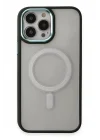 Mey İthalat®  iPhone 15 Pro Kılıf Room Magneticsafe Silikon - Köknar Yeşili