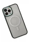 Mey İthalat®  iPhone 15 Pro Kılıf Room Magneticsafe Silikon - Köknar Yeşili