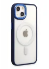 Mey İthalat®   iPhone 15 Pro Kılıf Room Magneticsafe Silikon - Lacivert