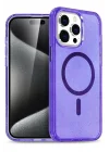 Mey İthalat®   iPhone 15 Pro Kılıf Star Magsafe Kapak - Mor