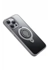 Mey İthalat®  iPhone 15 Pro Max Avatar 360 Dönen Magsafe Kapak - Titan Gri