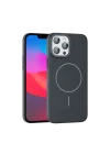 Mey İthalat®  iPhone 15 Pro Max Broş Magsafe Kapak - Füme