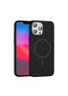 Mey İthalat®  iPhone 15 Pro Max Broş Magsafe Kapak - Siyah