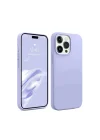 Mey İthalat®  iPhone 15 Pro Max Kılıf First Silikon - Lila