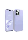 Mey İthalat®  iPhone 15 Pro Max Kılıf First Silikon - Lila