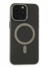 Mey İthalat®  iPhone 15 Pro Max Kılıf Lodos Magneticsafe Mat Kapak - Titan Gri
