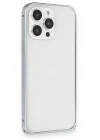 Mey İthalat®  iPhone 15 Pro Max Kılıf Metal Bumper Magneticsafe Kapak - Gri