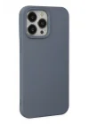 Mey İthalat®   iPhone 15 Pro Max Kılıf Nano içi Kadife Silikon - Gri
