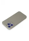 Mey İthalat®   iPhone 15 Pro Max Kılıf Nano içi Kadife Silikon - Titan Gri