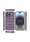 Mey İthalat®   iPhone 15 Pro Max Kılıf Optimum Silikon - Mor