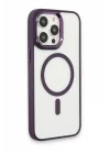Mey İthalat®   iPhone 15 Pro Max Kılıf Room Magneticsafe Silikon - Derin Mor
