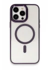 Mey İthalat®   iPhone 15 Pro Max Kılıf Room Magneticsafe Silikon - Derin Mor