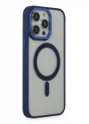 Mey İthalat®   iPhone 15 Pro Max Kılıf Room Magneticsafe Silikon - Lacivert