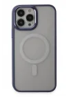 Mey İthalat®   iPhone 15 Pro Max Kılıf Room Magneticsafe Silikon - Sierra Blue