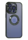Mey İthalat®  iPhone 15 Pro Max Kılıf Slot Silikon - Köknar Yeşili