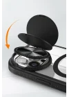 Mey İthalat®   iPhone 15 Pro Max Kılıf Teleskop Lens Magsafe Silikon Kapak - Siyah