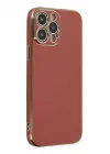 Mey İthalat®   iPhone 15 Pro Max Kılıf Volet Silikon - Kırmızı