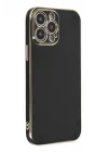 Mey İthalat®   iPhone 15 Pro Max Kılıf Volet Silikon - Siyah