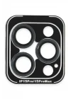 Mey İthalat®  iPhone 15 Pro Max PVD Metal Kamera Lens - Lacivert