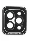 Mey İthalat®  iPhone 15 Pro Max PVD Metal Kamera Lens - Siyah