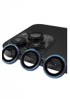 Mey İthalat®  iPhone 15 Pro Max Raze Metal Kamera Lens - Lacivert