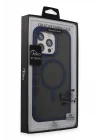 Mey İthalat®  iPhone 15 Pro Max Toras Airbag Magsafe Kapak - Lacivert