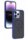 Mey İthalat®  iPhone 15 Pro Max Winner Magsafe Kapak - Lacivert