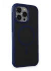 Mey İthalat®  iPhone 15 Pro Toras Airbag Magsafe Kapak - Lacivert
