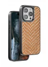 Mey İthalat®  iPhone 15 Pro Viper Kapak - Kahverengi
