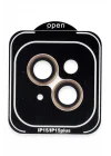 Mey İthalat®  iPhone 15 PVD Metal Kamera Lens - Turuncu
