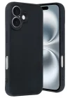 Mey İthalat®   iPhone 16 Kılıf Aras Deri Kapak - Siyah