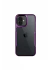 Mey İthalat®   iPhone 16 Kılıf Boyi Silikon Kapak - Derin Mor