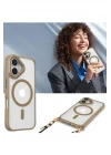 Mey İthalat®  iPhone 16 Kılıf Enka Magsafe Silikon Kılıf - Desert