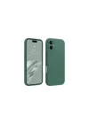 Mey İthalat®   iPhone 16 Kılıf First Silikon - Koyu Yeşil