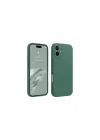 Mey İthalat®   iPhone 16 Kılıf First Silikon - Koyu Yeşil