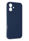 Mey İthalat®   iPhone 16 Kılıf First Silikon - Lacivert