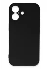 Mey İthalat®   iPhone 16 Kılıf First Silikon - Siyah