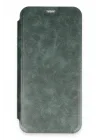 Mey İthalat®   iPhone 16 Kılıf Flip Cover - Koyu Yeşil